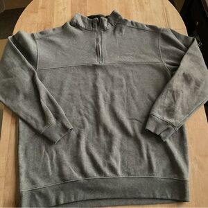 Columbia Mens Sweatshirt 1/4 Zip Pullover Sweater Heather Gray Mens Size XL Soft